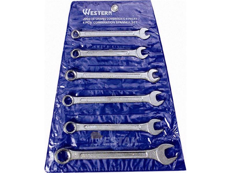 Jogo De Chave Combinada 6 A 13mm 6 Peças Western