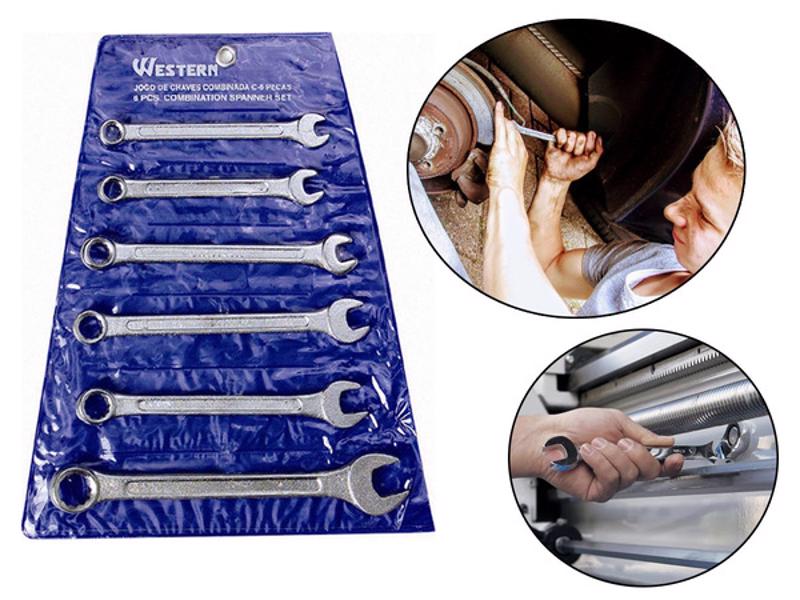 Jogo De Chave Combinada 6 A 13mm 6 Peças Western