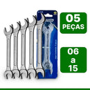 Jogo D CHAVE FIXA 6 A 15 MM 5 PEÇAS WESTERN Destak Ferramentas