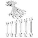 Jogo De Chave Fixa Em Aço Carbono Resistente 6mm A 17mm