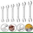 Jogo De Chave Fixa Em Aço Carbono Resistente 6mm A 17mm