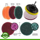 Jogo De Escovas Rotativas 14 Peças Titanium Destak Ferramentas