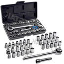 JOGO DE SOQUETE SEXT 40 PÇS - C/ CHAVE CATRACA Destak Ferramentas