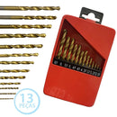 JOGO DE BROCA AR METAL 1,5 A 6,5 MTX - 13 PEÇAS Destak Ferramentas