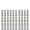 Kit 10 Brocas De Aço Rápido Para Metal Hss Polida 1mm Mtx