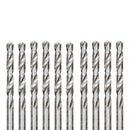 Kit 10 Brocas De Aço Rápido Para Metal Hss Polida 3/32"x70mm (2,38mm) Mtx