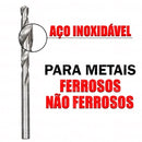 Kit 10 Brocas De Aço Rápido Para Metal Hss Polida 3/32"x70mm (2,38mm) Mtx