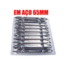 Kit 10 Ponteira 65mm Phillips Magnetizado Titanium