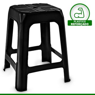 Kit 10 Unidades Banqueta Plástica Reforçada Banco De Plástico