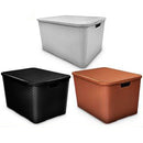 Kit 2 Caixa Organizadora Rattan 7 Litros Com Tampa Arqplast