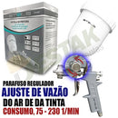 Kit 2 Pistolas Pinturas Hvlp 600ml Gravidade Com 3 Bicos 1,2 mm 1,5 mm 1,8 mm