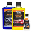 Kit 3x1 Auto Care Pretinho Líquido+Lava Auto+Silicone Gel