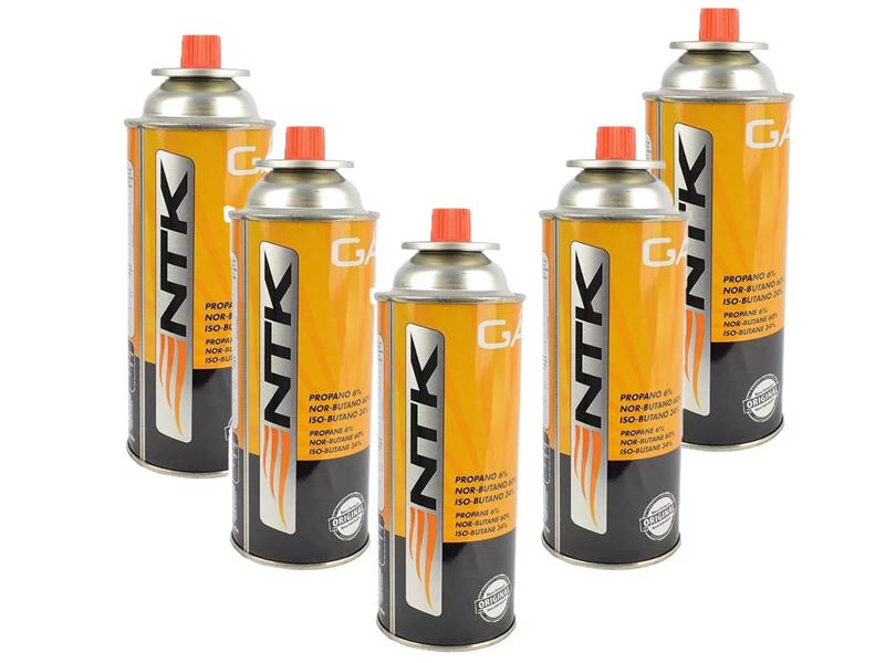 Kit 5 Latas Gás Butano Para Maçaricos E Fogões De Camping 227g Titanium
