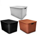 Kit 5 Organizador Rattan Com Tampa 7L