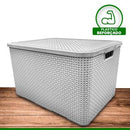 Kit 6 Organizador Rattan Com Tampa 07lts