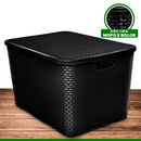 Kit 6 Organizador Rattan Com Tampa 07lts