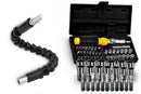 Kit Jogo Ferramentas 40 Peças Chave Soquete Extensão Flexivel Magnética