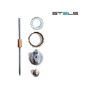 KIT REPARO PARA PISTOLA DE PINTURA, BICO 1,2 - AGULHA - BOCAL E ABRACADEIRA, 4 PCS//STELS Destak Ferramentas