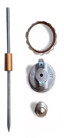 KIT REPARO PARA PISTOLA DE PINTURA, BICO 1,2 - AGULHA - BOCAL E ABRACADEIRA, 4 PCS//STELS Destak Ferramentas