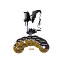 Kit Suporte Para Furadeira Com Morsa + 8 Disco 4.1/2 Titanium