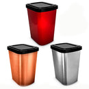 Lixeira Cesto Tampa Click 9 Litros Metalizado Cozinha Banheiro Destak Ferramentas