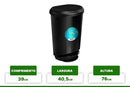 Lixeira Cesto Com Tampa E Pedal 10 Litros Preta