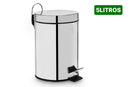 Lixeira Inox 5 Litros Com Pedal Cesto Balde Interno Removível Aço Inox