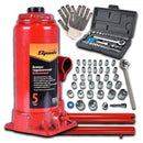 Macaco Garrafa Hidráulico 5 Toneladas + Kit Ferramentas 40pç