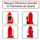 Macaco Hidráulico Tipo Garrafa 10 Toneladas Sparta