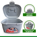 Maleta Plástica Multiuso Reforçada Resistente Para Maquiagem Esmaltes