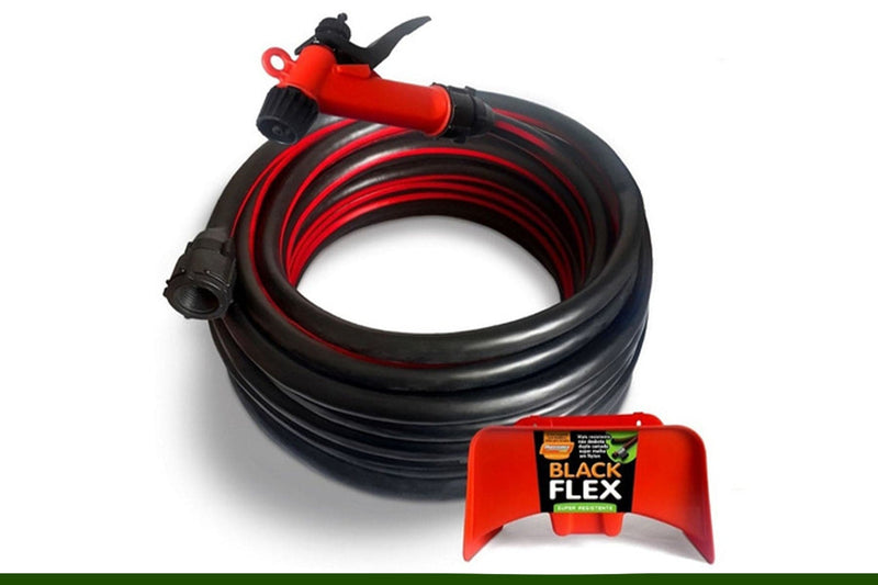 Mangueira De Jardim 30 Metros Flexível Reforçada Blackflex