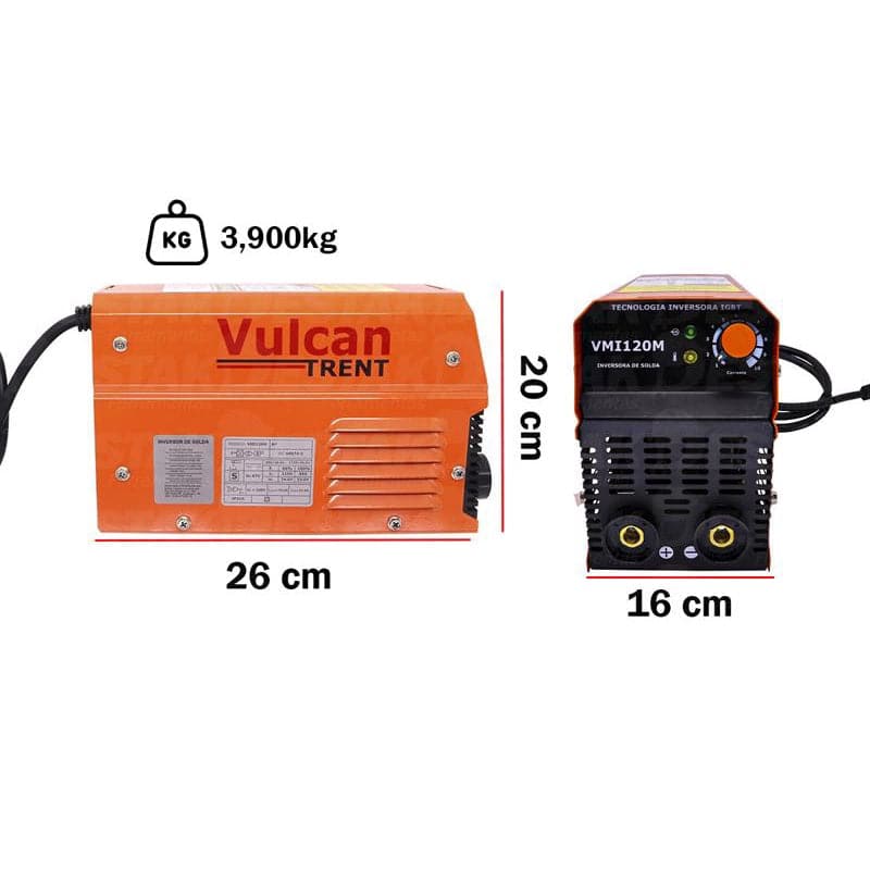 Maquina de Solda Inversora VMI120 Maquina de Solda Portatil Destak Ferramentas