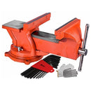 Morsa Torno Bancada Giratória 95mm Profissional + Brindes