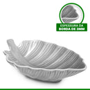 FOLHA DECORATIVA 21,5CM PORCELANA BRANCA Destak Ferramentas