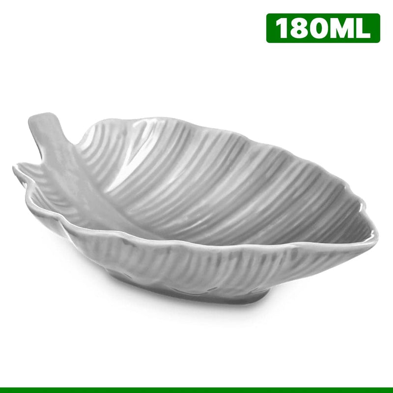 FOLHA DECORATIVA 21,5CM PORCELANA BRANCA Destak Ferramentas