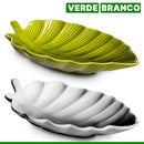 FOLHA DECORATIVA 21,5CM PORCELANA BRANCA Destak Ferramentas