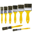Pincel Trincha Cerdas Gris Para Pintura Com Cabo amarelo 1/2" à 4" Compel