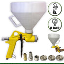 PISTOLA PROJETORA DE TEXTURA 5L - 3 BICOS (4, 6 E 8MM) Destak Ferramentas