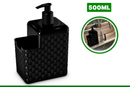 PORTA DETERGENTE E ESPONJA RATTAN PRETO Destak Ferramentas
