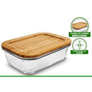 Pote Hermético 370ml a 1,150L Com Tampa Bambú Hauskraft