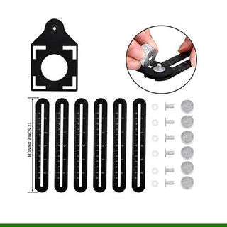 Régua Universal De Liga De Alumínio Multi-ângulos Ferramenta De Medição