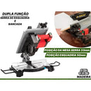Serra Circular De Esquadria E Bancada Dupla Função 8 Pol 1200W