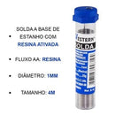 ESTANHO SOLDA EM TUBO (1MM X 4M ) Destak Ferramentas