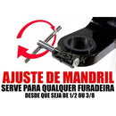 Suporte Furadeira Bancada Com Morsa Sparta + 300 Peças Mtx