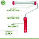 Suporte Garfo De Pressão Para Rolo De Tinta Cabo Plástico 23cm