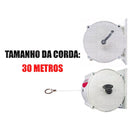 Varal de Roupas Recolhível Retrátil Parede 30m Automático