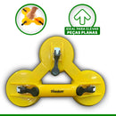 Ventosa Plástica Tripla Para Porcelanato Vidros Espelhos Metais Cerâmica Pisos Capacidade 120kg