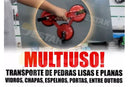 Ventosa Tripla Transporte Vidro Mármore, Plásticos Até 75kg