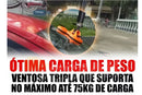 Ventosa Tripla Transporte Vidro Mármore, Plásticos Até 75kg