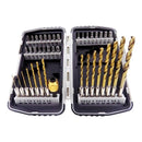 Jogo de Brocas para Metal de 1 à 6 MM + Bits e Adaptador com 40 Peças